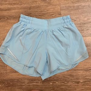 Blue lululemon hotty hot shorts